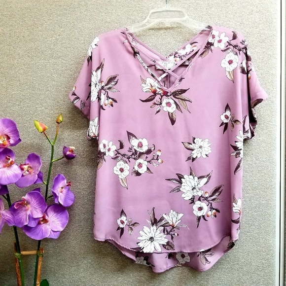 Pink Rose Tops - Pink Rose Vintage Floral Botanical print blouse